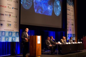 Speaker at the awards ceremony