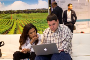 Couple at the conference