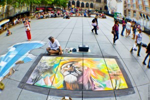 lion, artwork, painting, Paroisse Saint Merri, Paris