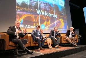 Speakers on the podium - conference photography